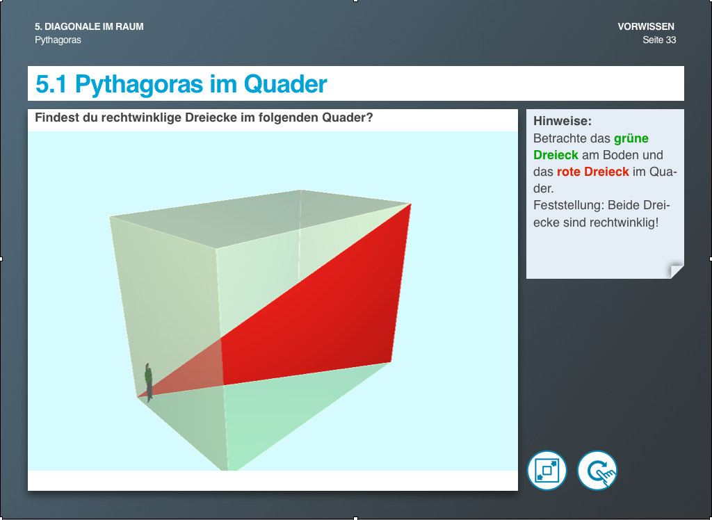 Pythagoras im Quader