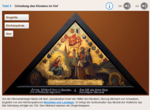 Giebelbilder Kapellbrücke Luzern Gründung der Hofkirche